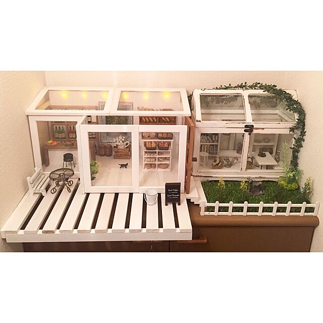 Kaneyukiの-salut!(サリュ) リサイクルウッドガラスハウス ホワイトの家具・インテリア写真