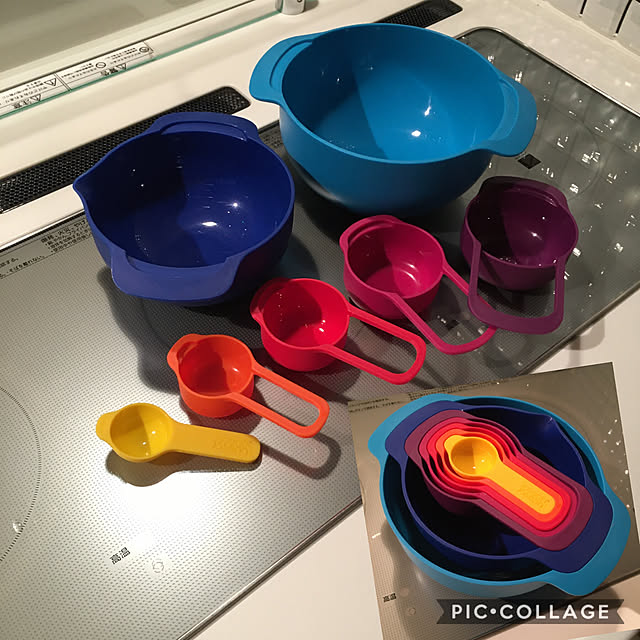 pitaのJoseph Joseph-【正規品】 【BPAフリー】Joseph Joseph (ジョセフ ジョセフ) 食洗器対応 重ねて収納「計量カップ」「ボウル」他7点セット (ネストプラス) オーロラ 400380の家具・インテリア写真