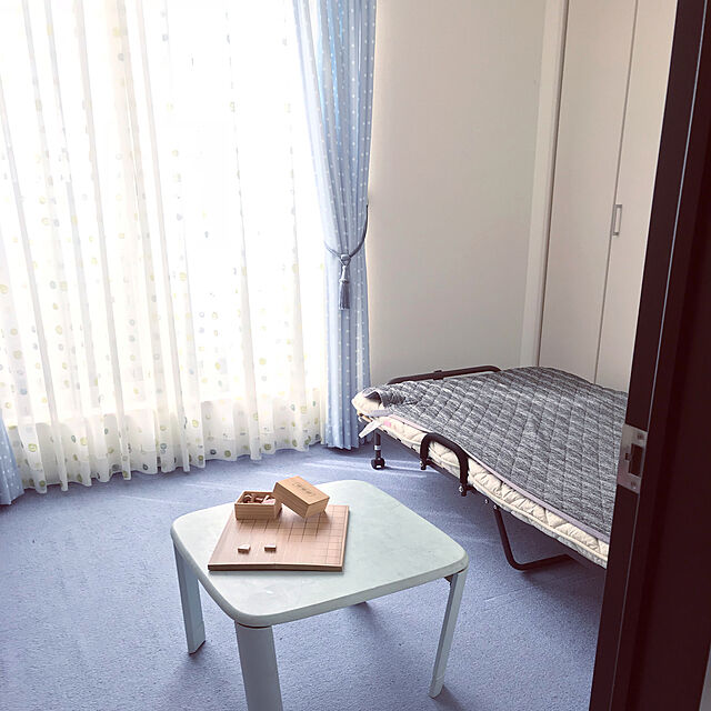 miyumiyuのニトリ-折りたたみスノコベッド(ブリーズ) の家具・インテリア写真
