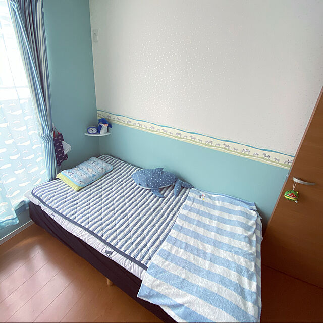 uki-uki77のニトリ-敷きパッド シングル(NクールSP H NVB S) の家具・インテリア写真