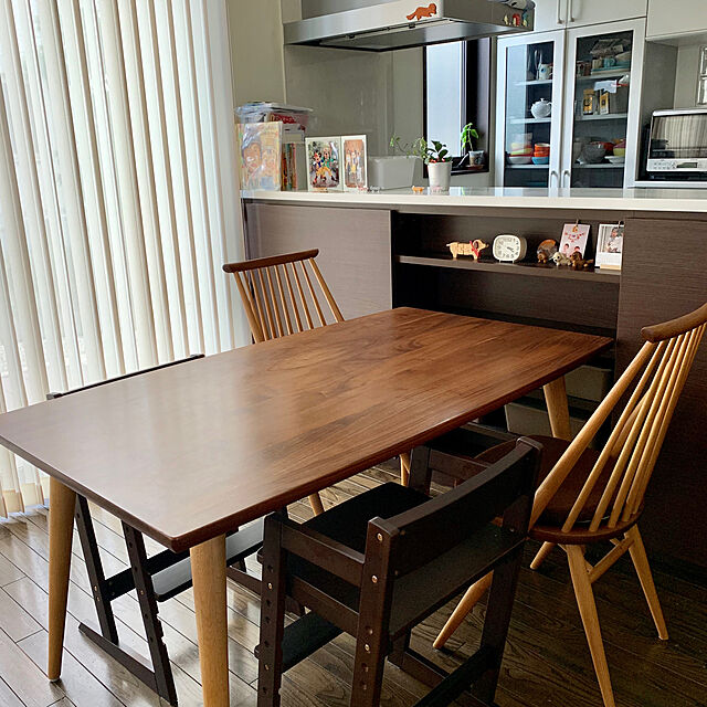 yukaの-木製キッズハイチェア　moi（モイ）　　　　　　　椅子　イス　高さ調節　天然木　石崎家具の家具・インテリア写真