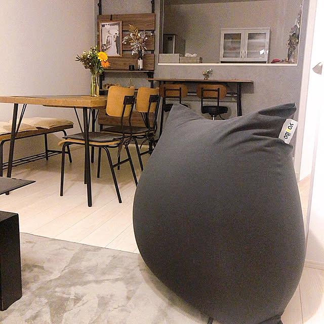 ディスカウント 美品 ヨギボー ミニ カバー ダークグレー