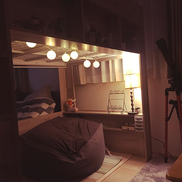 satominの-ロフトベッド Ashley(アシュリー) 高さ160.5cm ベッド下収納 シングル システムベッド|ハイタイプ ベッド ベット べっとの家具・インテリア写真
