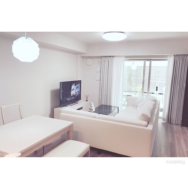 yunamamaのイケア-【IKEA/イケア/通販】 NOCKEBY 2人掛けソファ 寝椅子左付き, テーノー ライトグレー, 木製(c)(79111081)の家具・インテリア写真