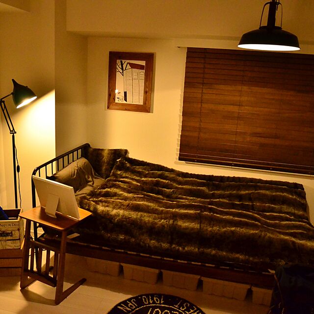 gaku0702のACME Furniture-journal standard Furniture ジャーナルスタンダードファニチャー SENS BED DOUBLE サンク ベッドフレーム ダブルサイズ 147×200cm B00JN5A3LY 家具 インテリア ベッド 寝具の家具・インテリア写真