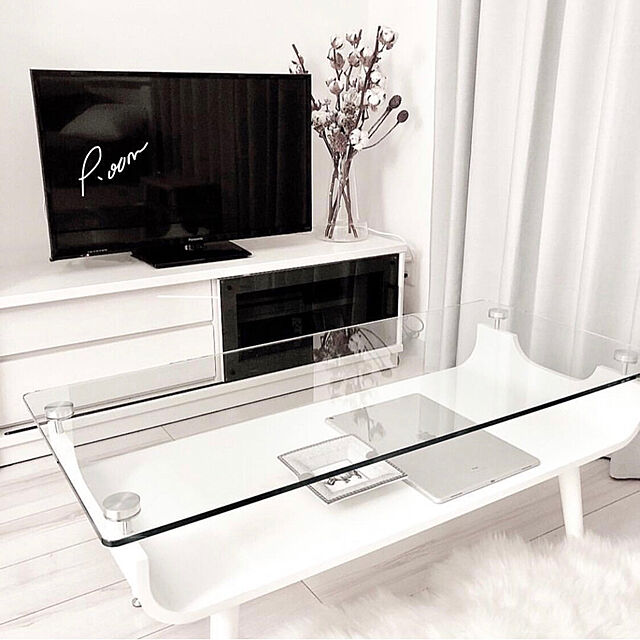 puiosushiのニトリ-センターテーブル(ノルディック2 9645 WH) の家具・インテリア写真