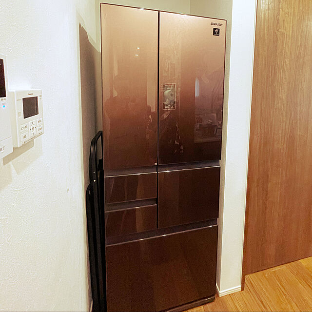 Ki2Sukeの-SHARP SJ-AF50H-T グラデーションファブリックブラウン [冷蔵庫（502L・フレンチドア）] 新生活の家具・インテリア写真