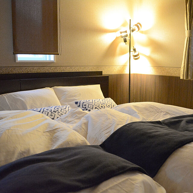 Suの無印良品-インド綿高密度サテン織ホテル仕様ボックスシーツＳ／オフ白の家具・インテリア写真