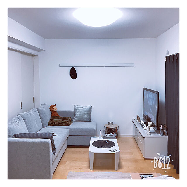 HACHIのニトリ-ローボード(ポスティア 125 BK) の家具・インテリア写真