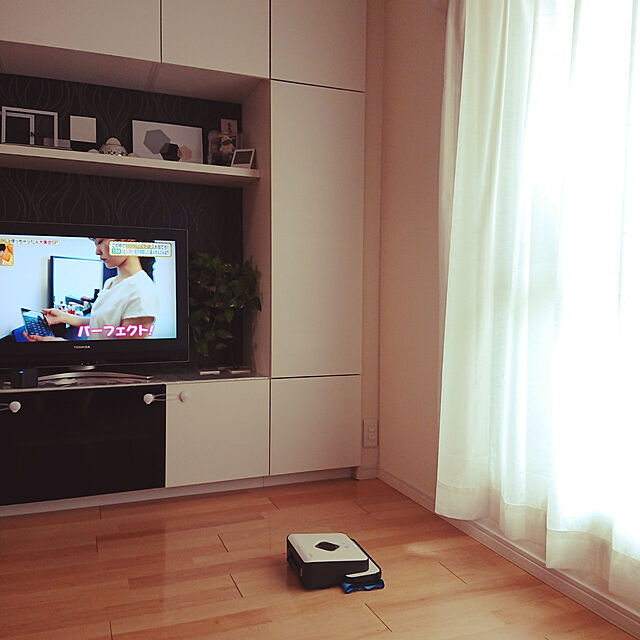 miaoのニトリ-本革ソファ(NステイツBK)+本革スツール(ステイツBK) の家具・インテリア写真