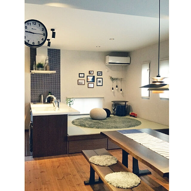 Misakiのニトリ-テーブルランナー(IN リブアズロ) の家具・インテリア写真