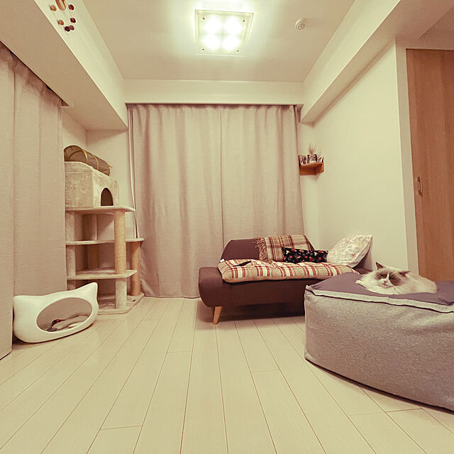 eikoの無印良品-無印良品 体にフィットするソファ 綿デニム ヒッコリー セット 幅65×奥行65×高さ43cm 44818428の家具・インテリア写真