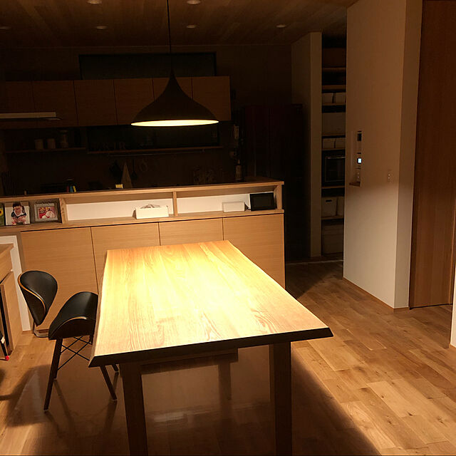 ekirhomeの-パナソニック　LGP8724LLE1　ペンダントライト 吊下型 LED(電球色) ダイニング用 美ルック アルミセード 拡散 引掛シーリング方式 黒の家具・インテリア写真
