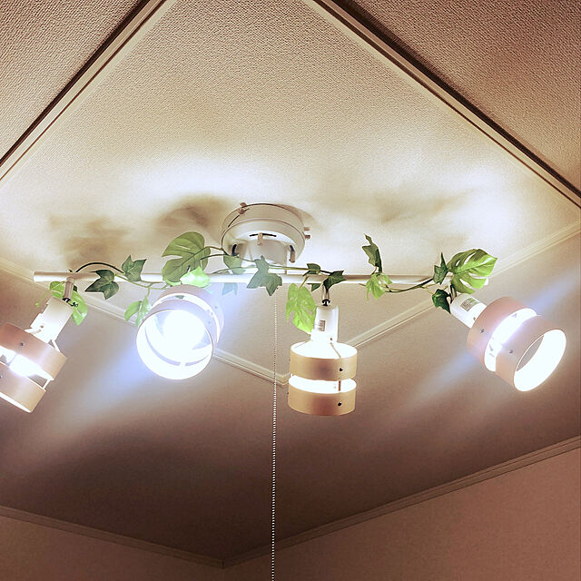 rieのニトリ-シーリングライト 4灯 調光 天井照明 照明器具 4.5畳 6畳 Nウッドリング(P-4NA) の家具・インテリア写真