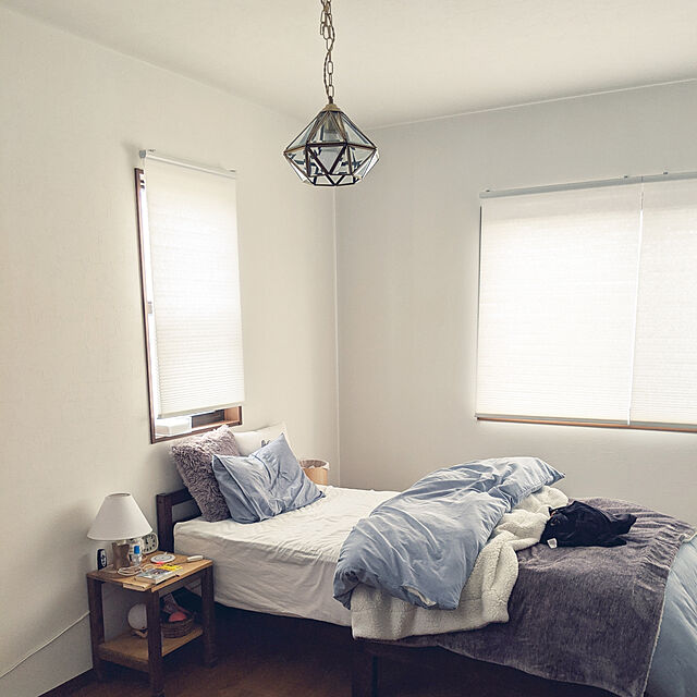 shizuponのニトリ-枕カバー(モチモチ GY) の家具・インテリア写真