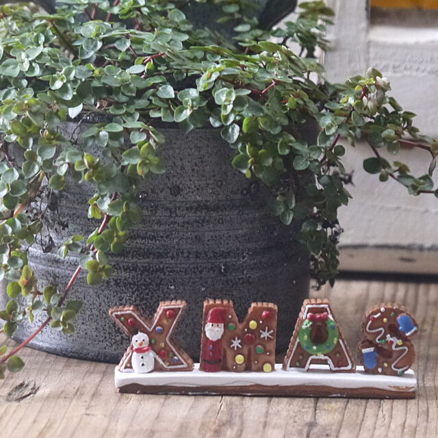 EXisの-クリスマスデコサブレレター【クリスマス　プレート　小物　オーナメント　置物　雪だるま　だるま　Christmas　Xmas】の家具・インテリア写真