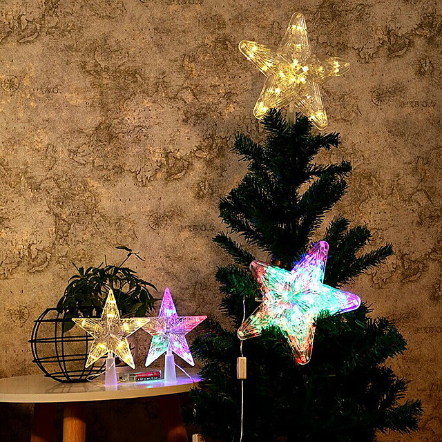 aiojapanの-照明 星 ツリートッパー LED クリスマスツリー ライト ツリートップ スター ツリー オーナメント クリスマス 飾り 誕生日 飾り付け 室内の家具・インテリア写真