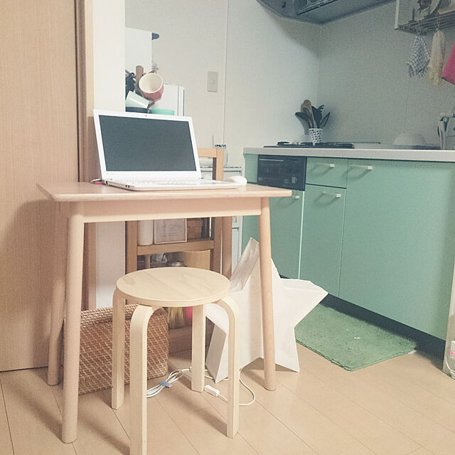 tomokomoの無印良品-ブナ材コンパクトテーブルの家具・インテリア写真