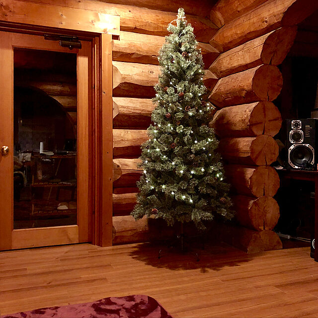 morumoruの-Alsace(R)公式 クリスマスツリー 210cm 豊富な枝数 2024ver. 樅 高級 ドイツトウヒ ツリー オーナメント なし アルザス ツリー Alsace おしゃれ ヌードツリー 北欧風 まるで本物 スリム 組み立て5分 散らからない ornament Xmas treeの家具・インテリア写真