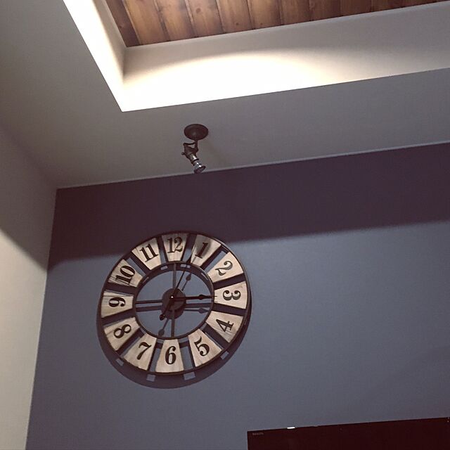 shiiの-最大8%オフクーポン配布中/　　壁掛け時計 ウッドデッキ 掛け時計 時計 壁掛け 北欧 レトロ おしゃれ ウォールクロック Wood Deck 掛時計 アンティークの家具・インテリア写真