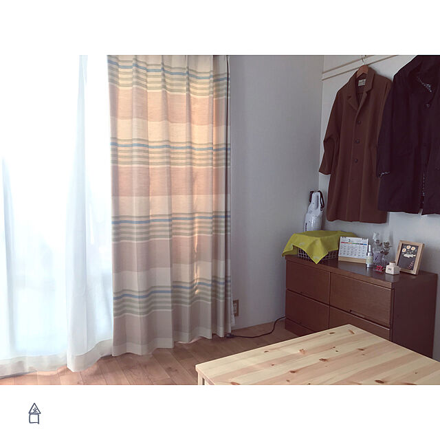 y.u.y77のニトリ-裏地付き遮熱カーテン(カルネ 100X178X2) の家具・インテリア写真