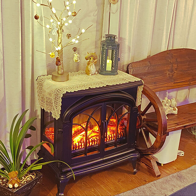 naoのニトリ-ワイド暖炉型ファンヒーター(NI ブラック) の家具・インテリア写真