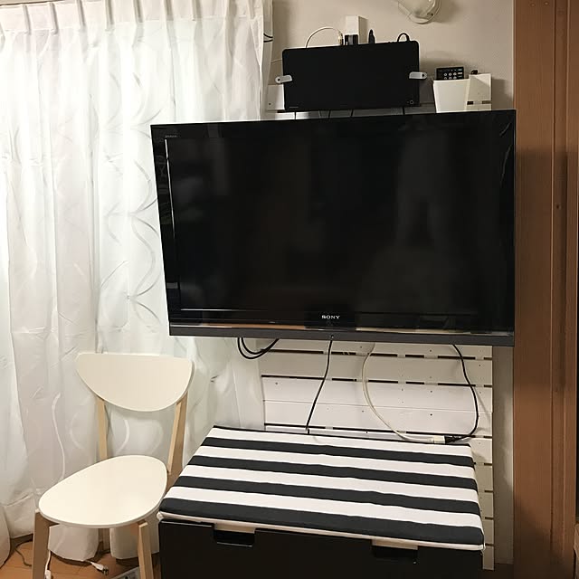 SayurinのIKEA (イケア)-IKEA(イケア) STUVA 収納ベンチ ホワイト ブラックの家具・インテリア写真