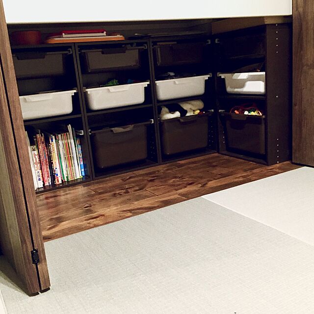 azure555のニトリ-カラーボックス カラボ A4-2段(DBR)  【玄関先迄納品】 【1年保証】の家具・インテリア写真