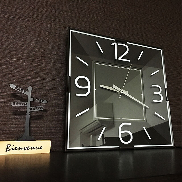 wakaのニトリ-掛け時計(マルタA2553 DBR) の家具・インテリア写真