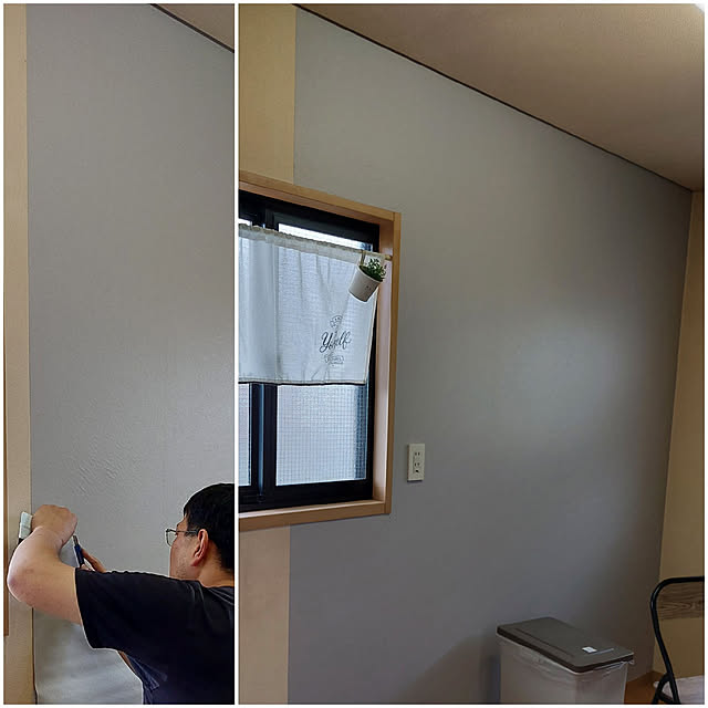 写真付きレビュー ニトリ 貼ってはがせるシール壁紙 プレーンmo の通販商品 口コミ情報 Roomclipショッピング