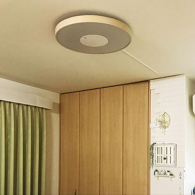 ryu23naの-照明器具 シーリングライト LED  12畳 照明 調色 リモコン付き 木製フレーム セット 丸型 調光 おしゃれ リビング ロウヤ LOWYAの家具・インテリア写真