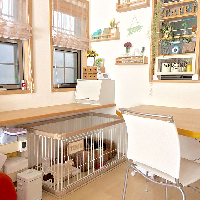 miyuのボンビアルコン-しつけるトレー メッシュプラス S ホワイトの家具・インテリア写真