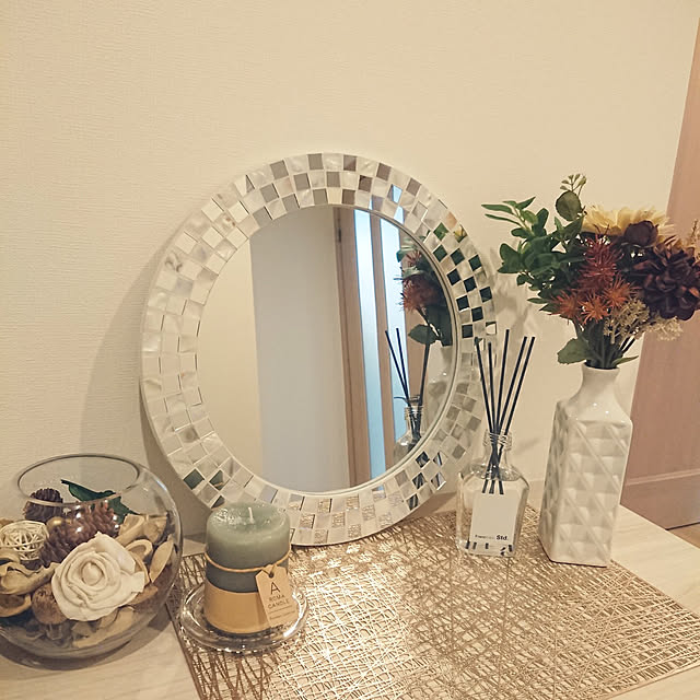 フランフラン 壁掛け鏡 モザイクデザイン 【公式通販】