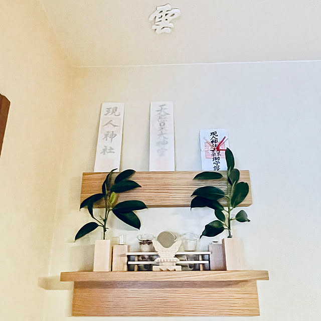 Harumiの無印良品-【無印良品 公式】壁に付けられる家具・長押・幅44cm・オーク材幅44×奥行4×高さ9cmの家具・インテリア写真