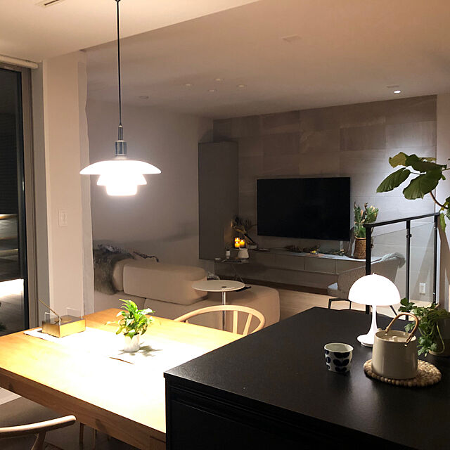 Rororiのsdm-Hononari LED キャンドルライト 大中小3点セット 専用リモコン付 間接照明 MARBLE グレーの家具・インテリア写真