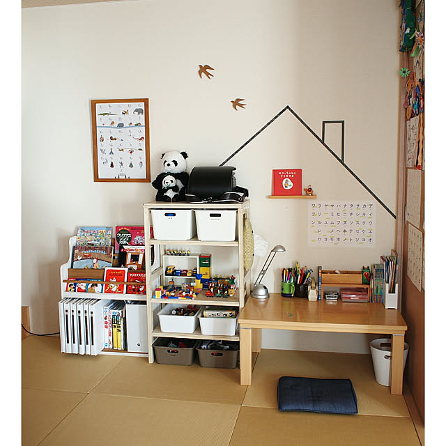yunohaの-あいうえお表 6枚セット ポスター　ひらがな　練習　インテリア　子供部屋　※ラッピング不可商品です。※沖縄宛は送料無料対象外です。の家具・インテリア写真