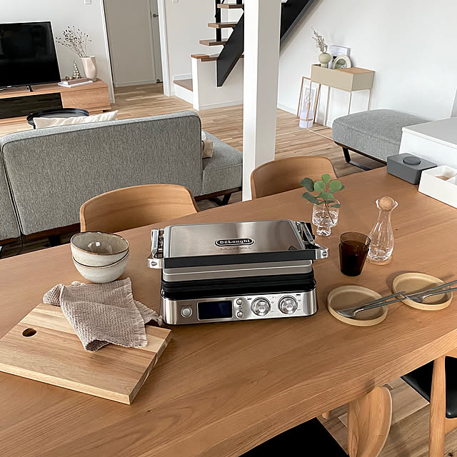 mz_のデロンギ-デロンギ(DeLonghi) マルチグリル BBQ & コンタクトグリルプレート 上下温度調整可能 CGH1011DJ ステンレス鋼 シルバーの家具・インテリア写真