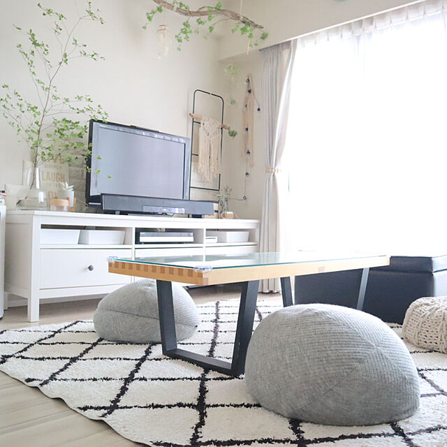kiyoのニトリ-ミニヌードビーズクッション 本体 の家具・インテリア写真