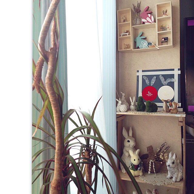 yokomokoの-モスウサギ　うさぎ置物の家具・インテリア写真