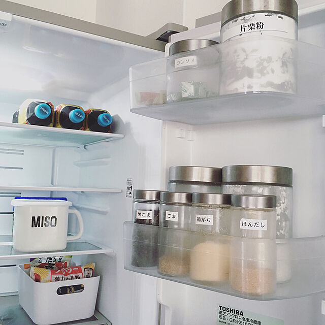 sAyの-【ホーロー】【キッチン】ホワイトホーロー　角型ストッカー　MISOの家具・インテリア写真