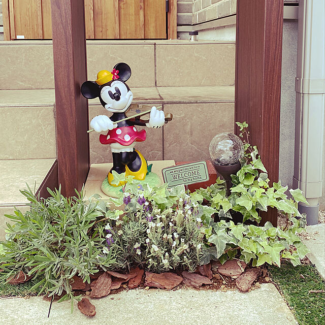 rosemamaの-置き物 オーナメント フィギュア 屋外 ディズニー かわいい Disneyzone タカショー / ガーデンスタチュー 音楽隊ミニーマウス /Aの家具・インテリア写真