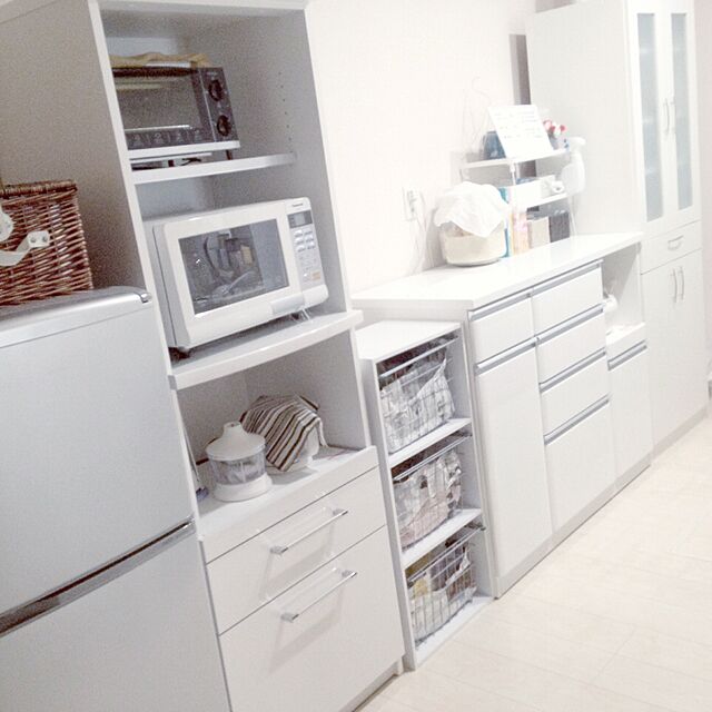 mixx_yuのニトリ-キッチンカウンター(クリスナ 120CT WH) の家具・インテリア写真