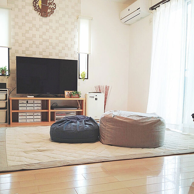 aho51のニトリ-ビーズソファカバー 大サイズ専用カバー(NクールSPi-n) の家具・インテリア写真