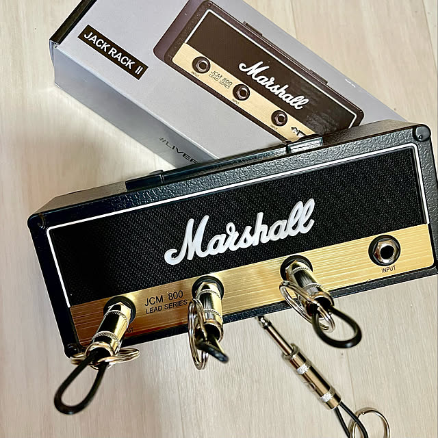 jamieの-Marshall マーシャル キーホルダー　マーシャルキーハンガー　JCM800 STANDARD Jack Rack 2.0 アンプヘッド型キーハンガーPluginz Keychains　プラグインツ　Marshallロゴ入り　ギターアンプ形　　ポイント4倍の家具・インテリア写真