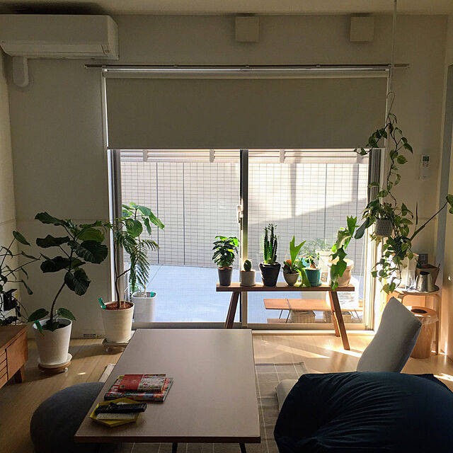 kumazouの無印良品-折りたたみローテーブル・幅１２０ｃｍ・オーク材の家具・インテリア写真