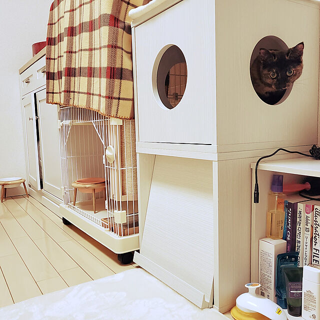 JIHYEの萩原-メレンゲタッチの洗えるコンパクトラグ 185×185 アイボリーの家具・インテリア写真