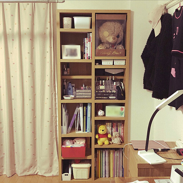 nonashiのニトリ-オープン本棚(エスタンテ 75WH) の家具・インテリア写真