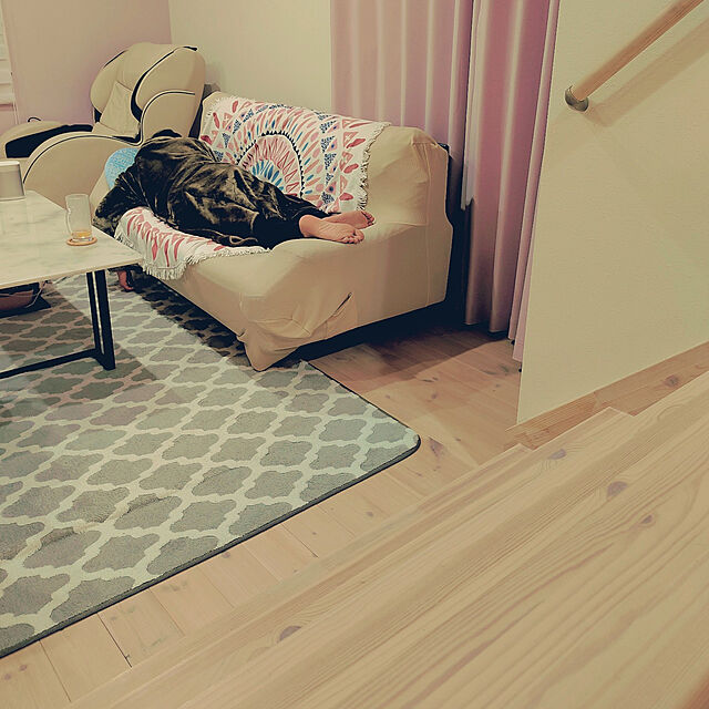 meeのニトリ-2人用合皮ソファ (Nシールド ビット3KD BE) の家具・インテリア写真