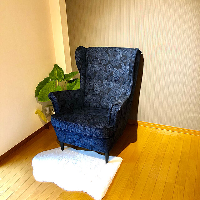 mieのイケア-ＩＫＥＡ/イケア　STRANDMON/ストランドモン　ウイングチェア　クヴィッルスフォルス ダークブルー/ブルーの家具・インテリア写真
