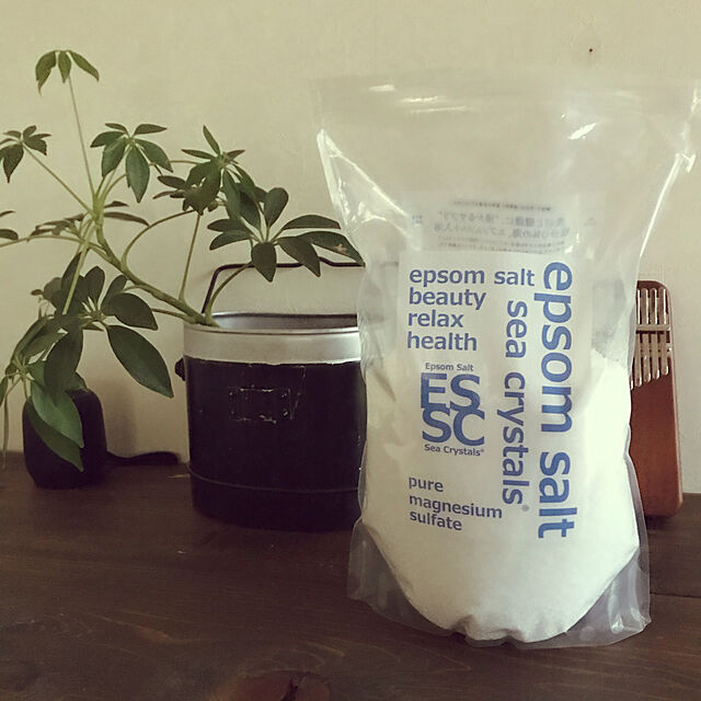 min2413の-エプソムソルト 2.2kg 約14回分 シークリスタルス 入浴剤 国産 無香料 オリジナル 計量スプーン付 浴用化粧料 バスソルト マグネシウムの家具・インテリア写真